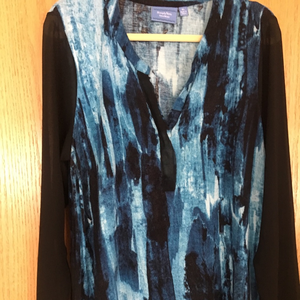 Mixed media shirt